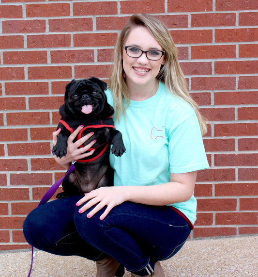 cute girl, cute dog, cute shirt