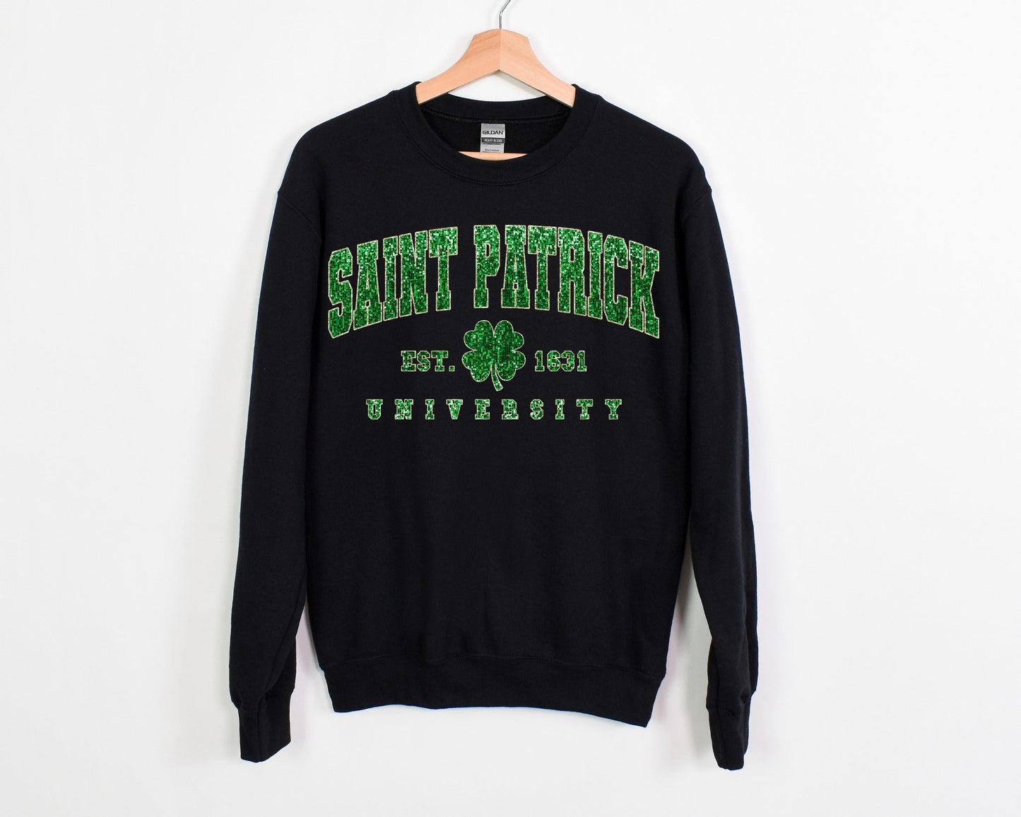 Saint Patrick University Faux Glitter Fleece