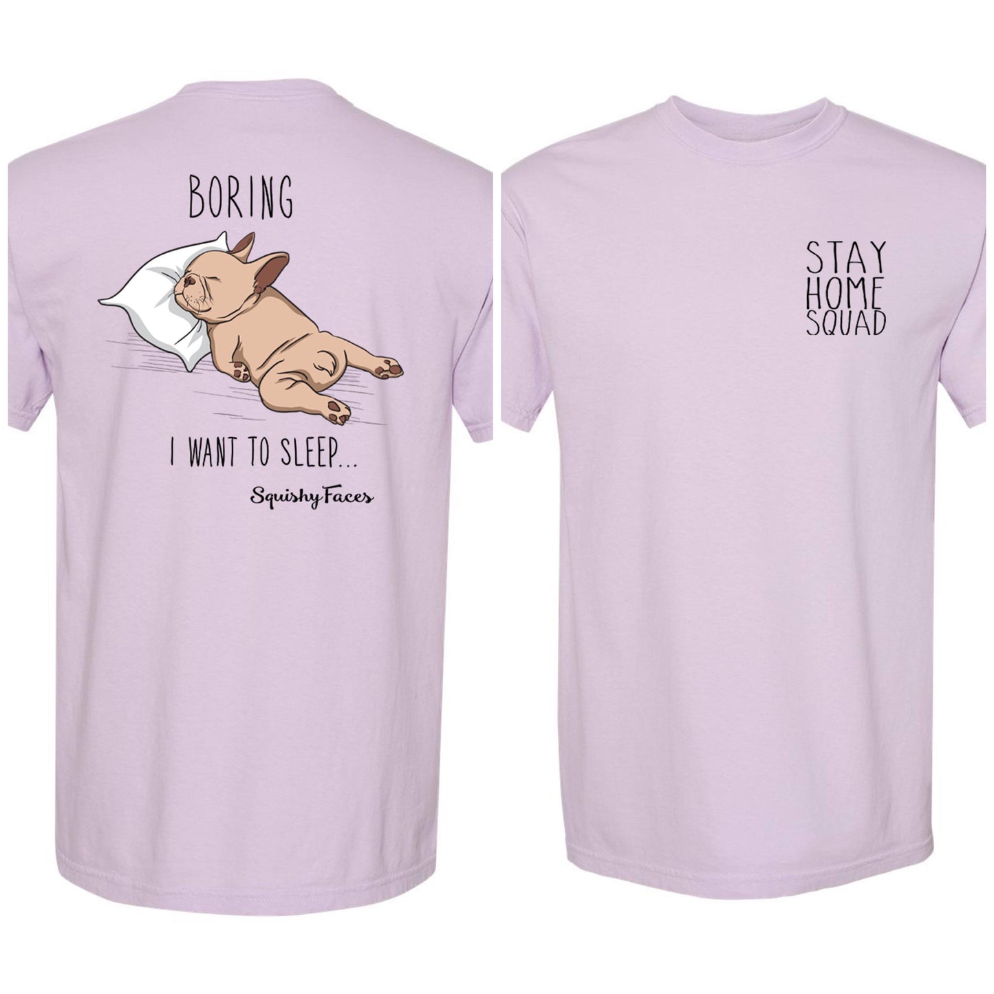 Frenchie Stay Home Shirt | Lazy Dog T-Shirt