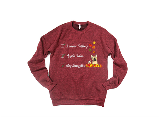 Fall Checklist French Bulldog Sweatshirt