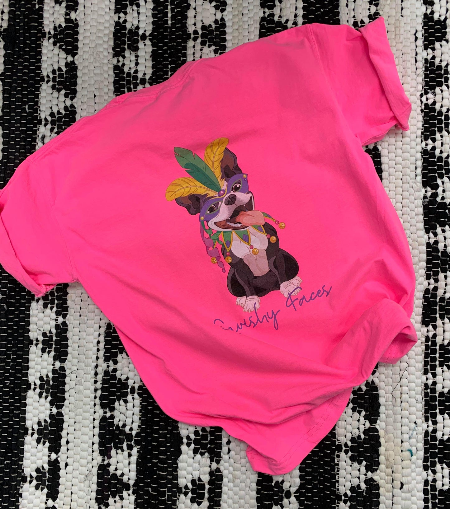 Boston Terrier MardiGras Adorable Tee