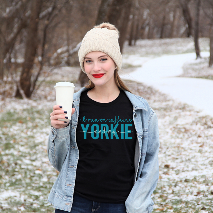 I Run On Caffeine And My Dog-Pick Your Dog Breed T-Shirt