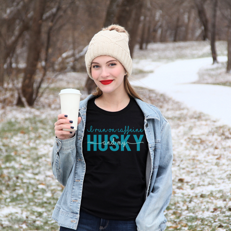I Run On Caffeine And My Dog-Pick Your Dog Breed T-Shirt