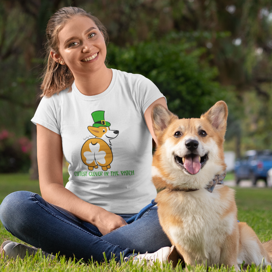 Corgi Cutest Clover In The Patch