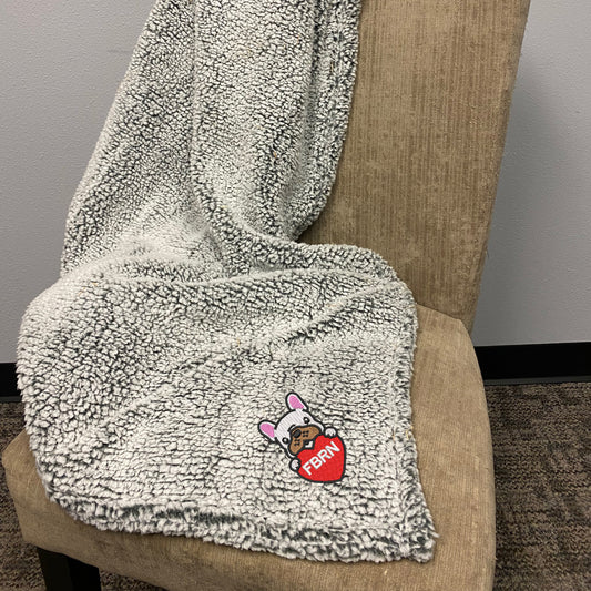 FBRN Embroidered Sherpa Blanket