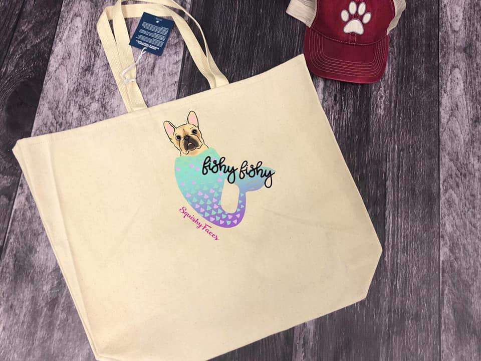 Frenchie Murmaid Beach Bag