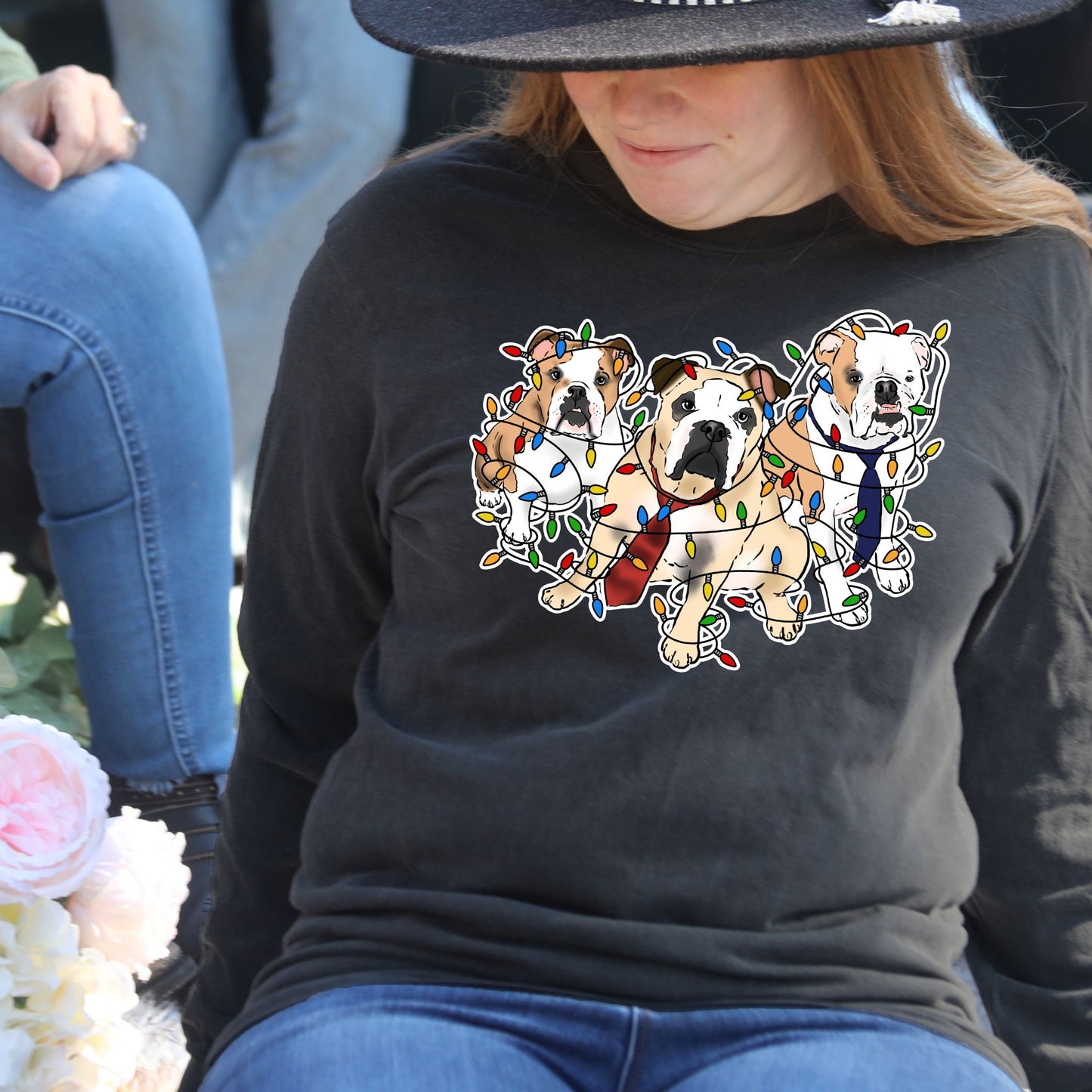 Harlow and Brothers Christmas Lights Long Sleeve Shirt