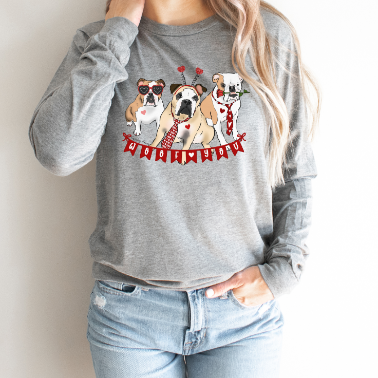 Harlow And Brothers Woof You Long Sleeve Shirt