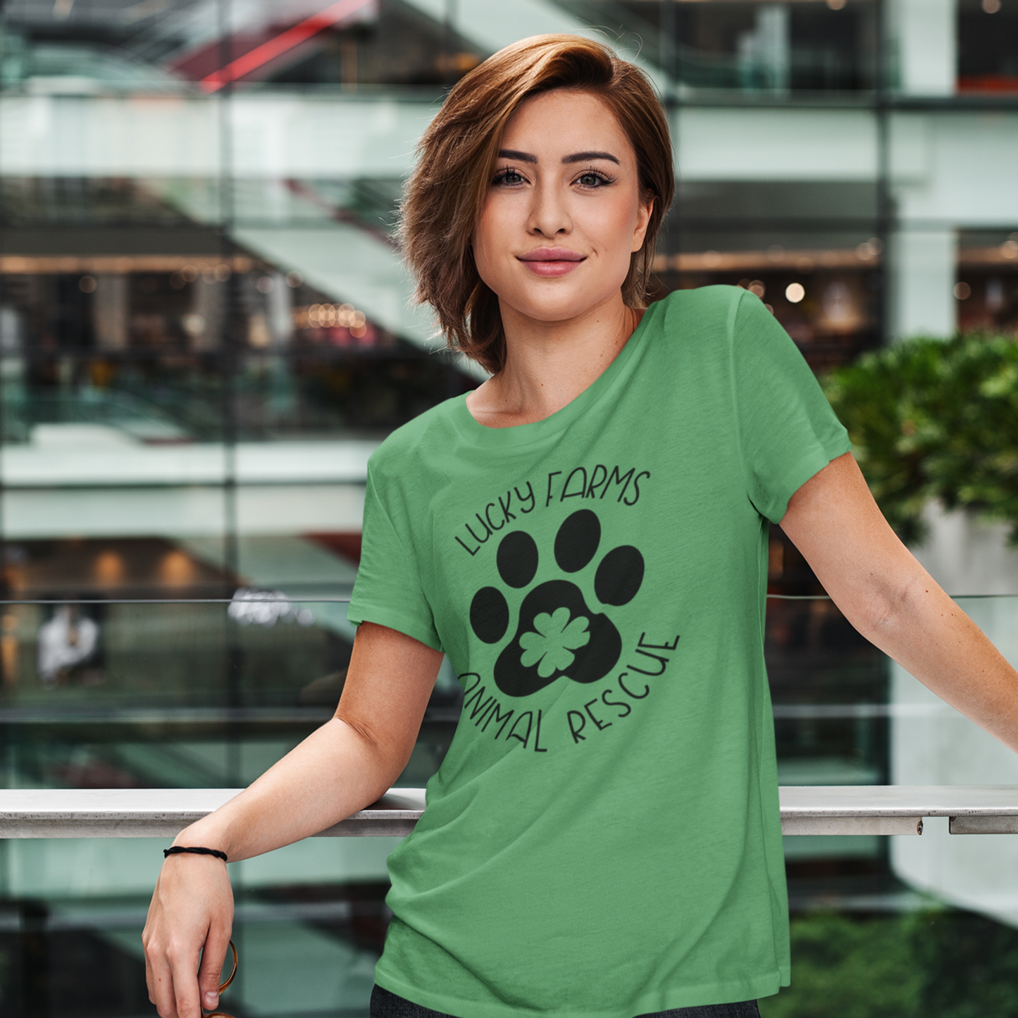 Lucky Farms Short Sleeve Front Logo