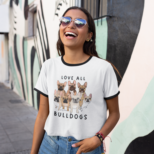 Love All Bulldogs Ringer Tee