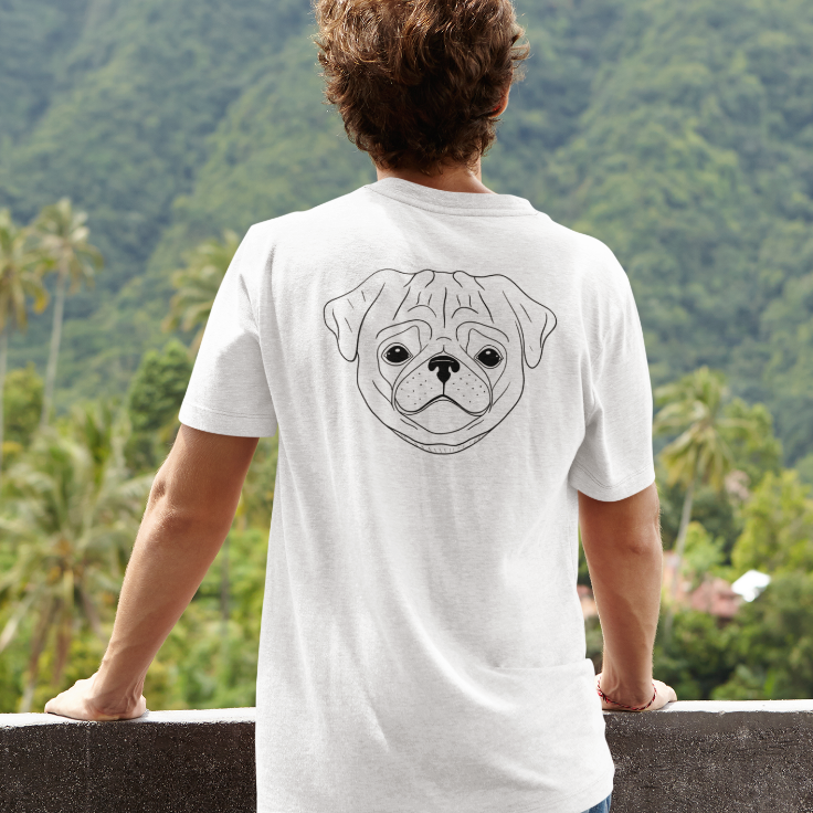 Dog Dad Custom Face Shirt
