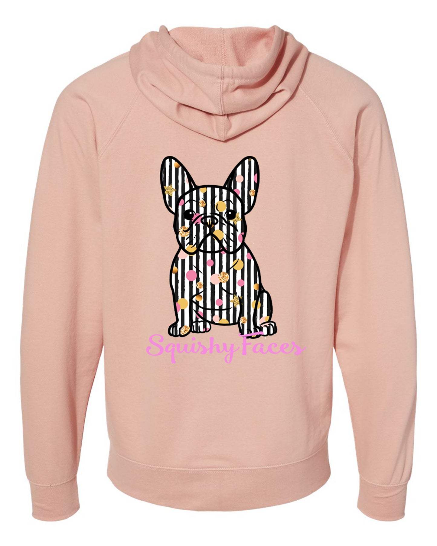 Just a Bit of Frenchie Bling French Bulldog Zip-up Fleece