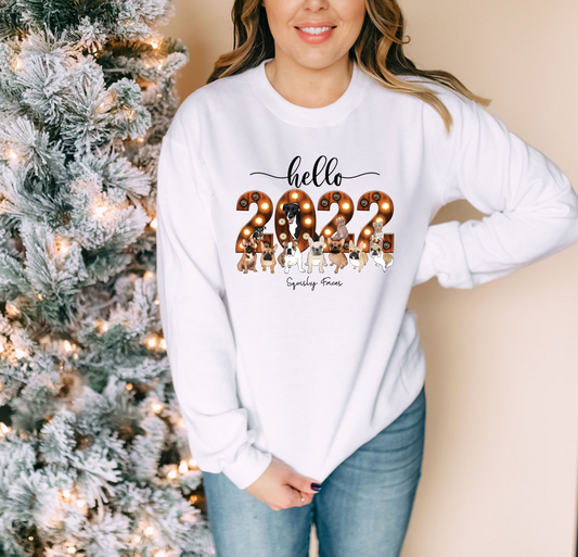 Squishy Faces Hello 2022 Sweatshirt
