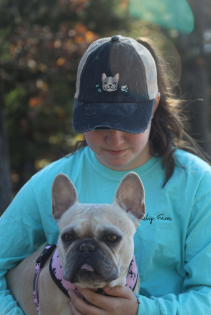 French Bulldog Flower Hat