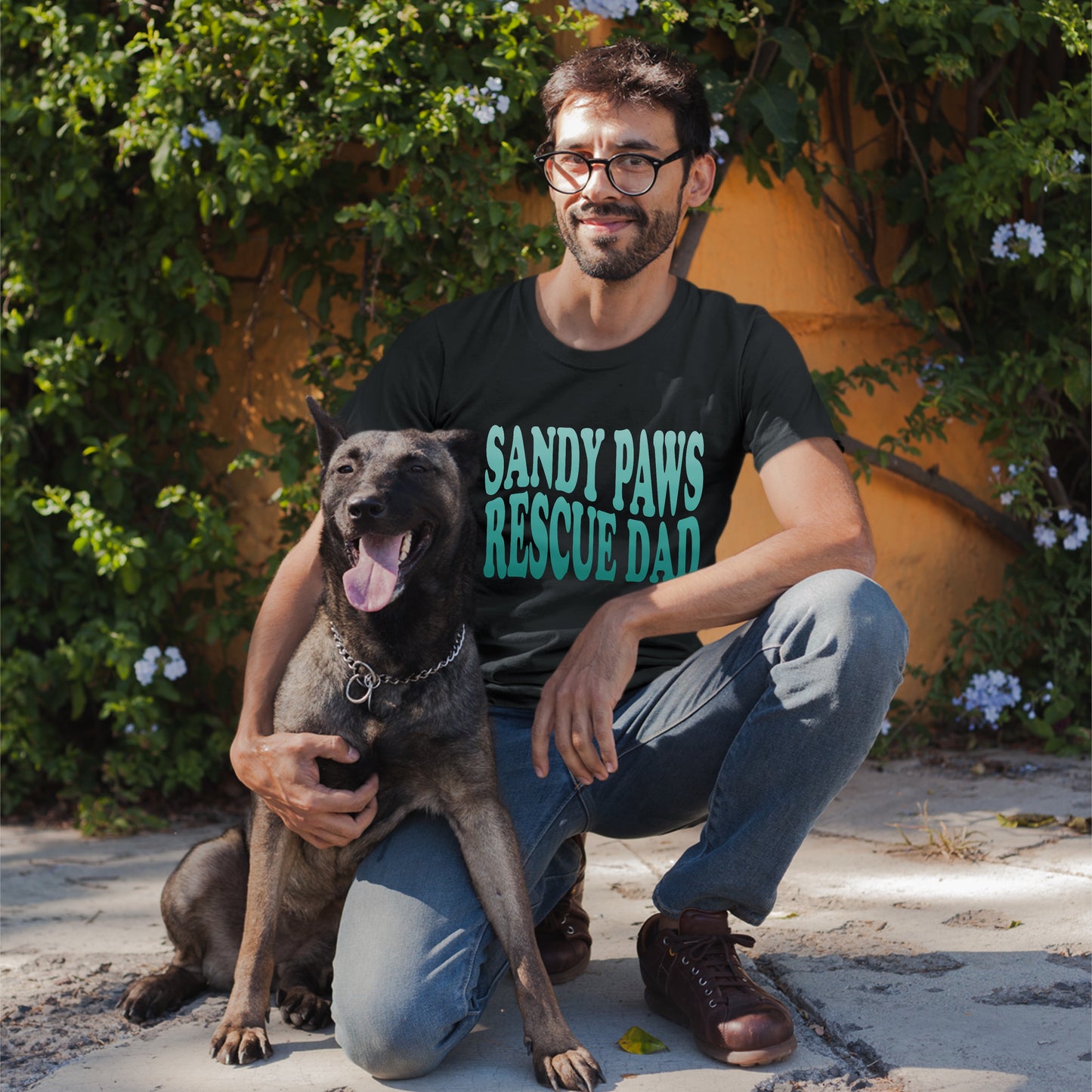 Sandy Paws Rescue Dad Wave