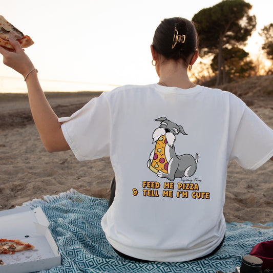 Feed your Schnauzer pizza