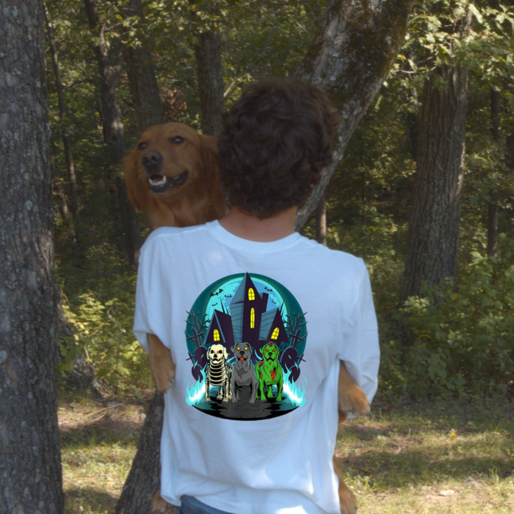 Labrador Retrievers Zombie Skeleton Halloween Shirt