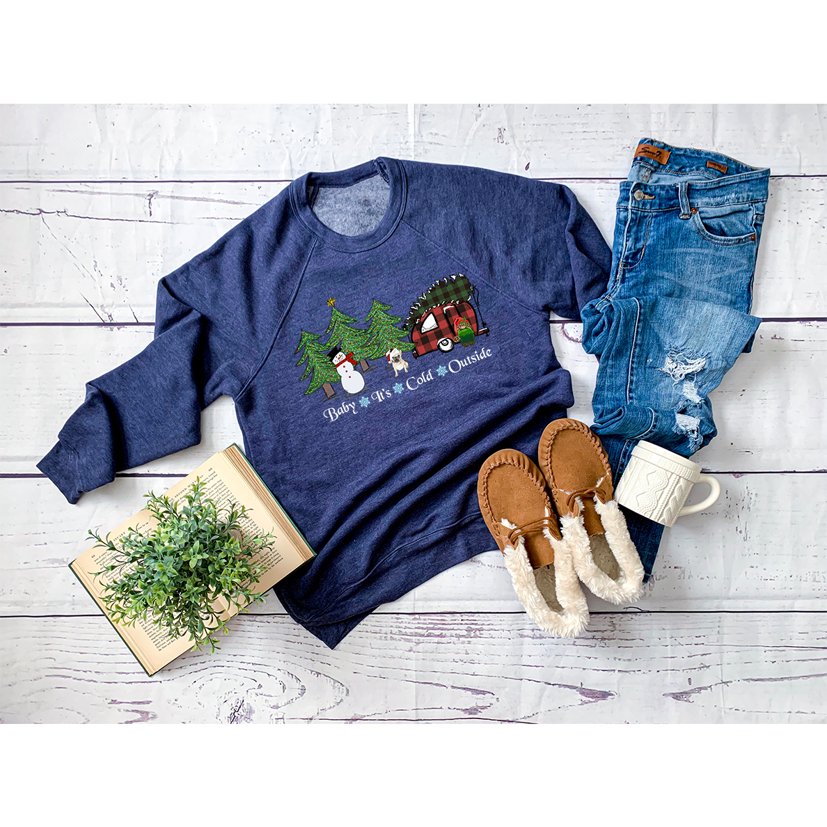 Baby It's Cold Outside Frenchie Sweatshirt