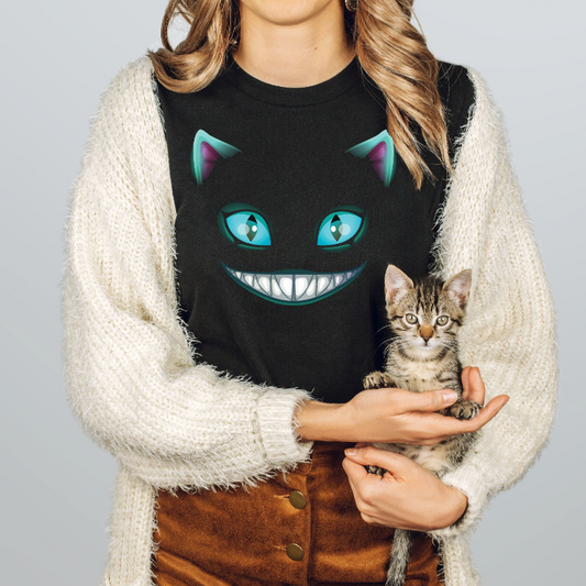 Cat Face Black Shirt