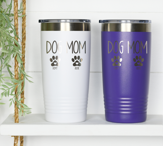 Dog Mom Custom Tumblers