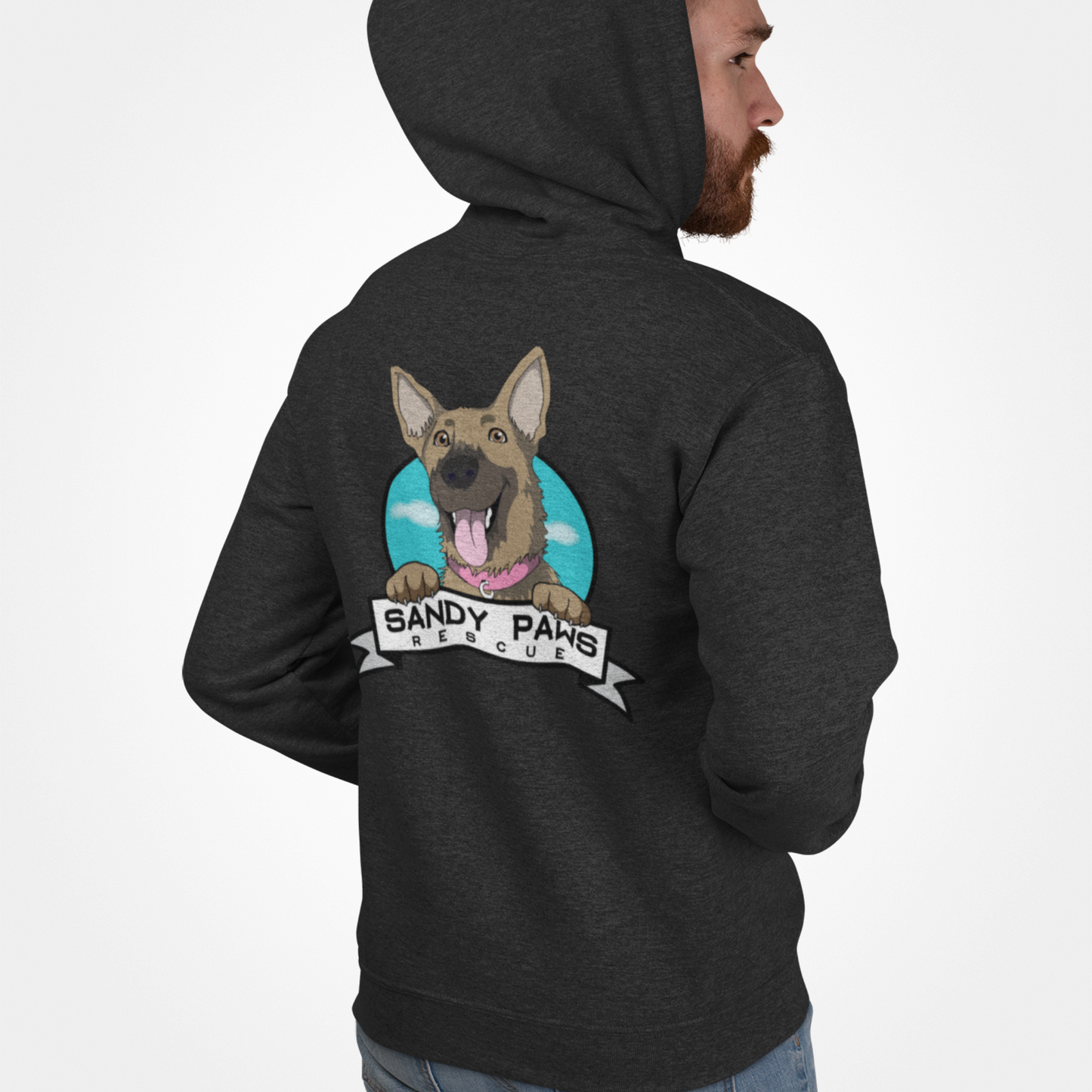 Sandy Paws Logo Zip Up Sweatshirt