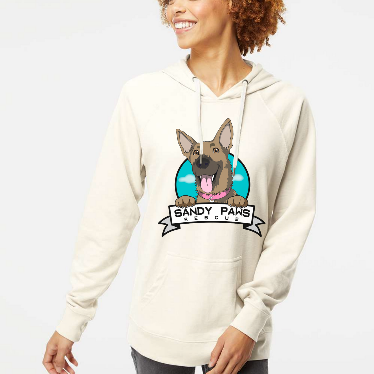 Sandy Paws Shepherd Logo Hoodie