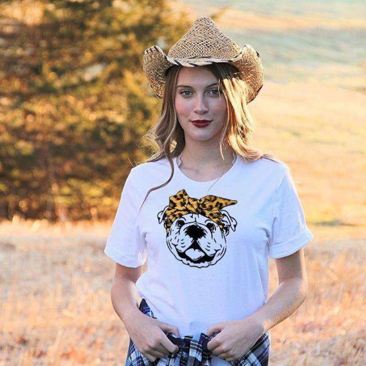 Oh Bow You Didn't English Bulldog Leopard