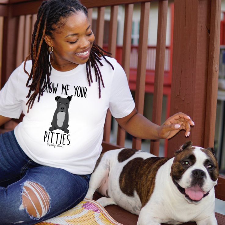 Show Me Your Pitties T-Shirt, American Pit Bull, Dog Apparel