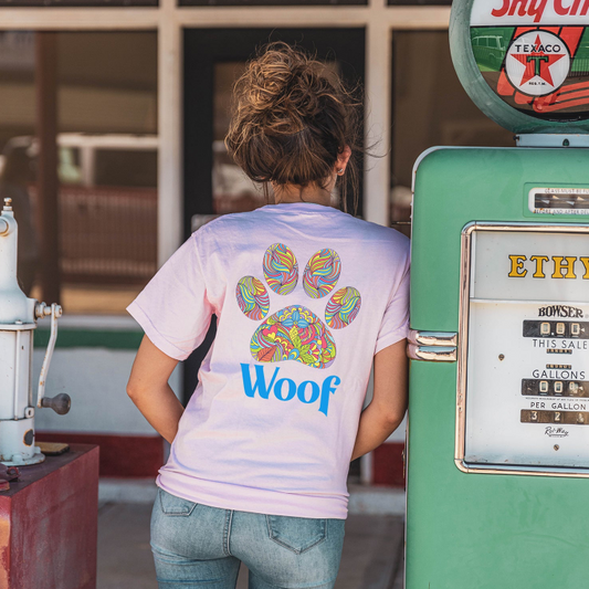 Paw Print Woof Tee