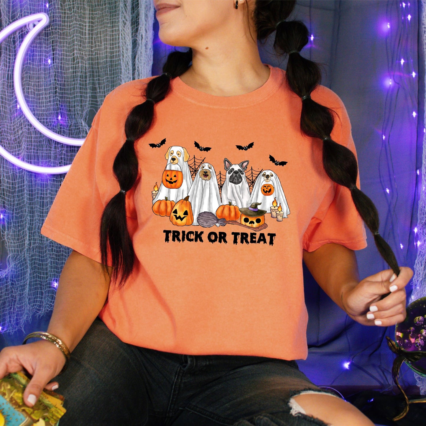 Trick or Treat Dogs Tee