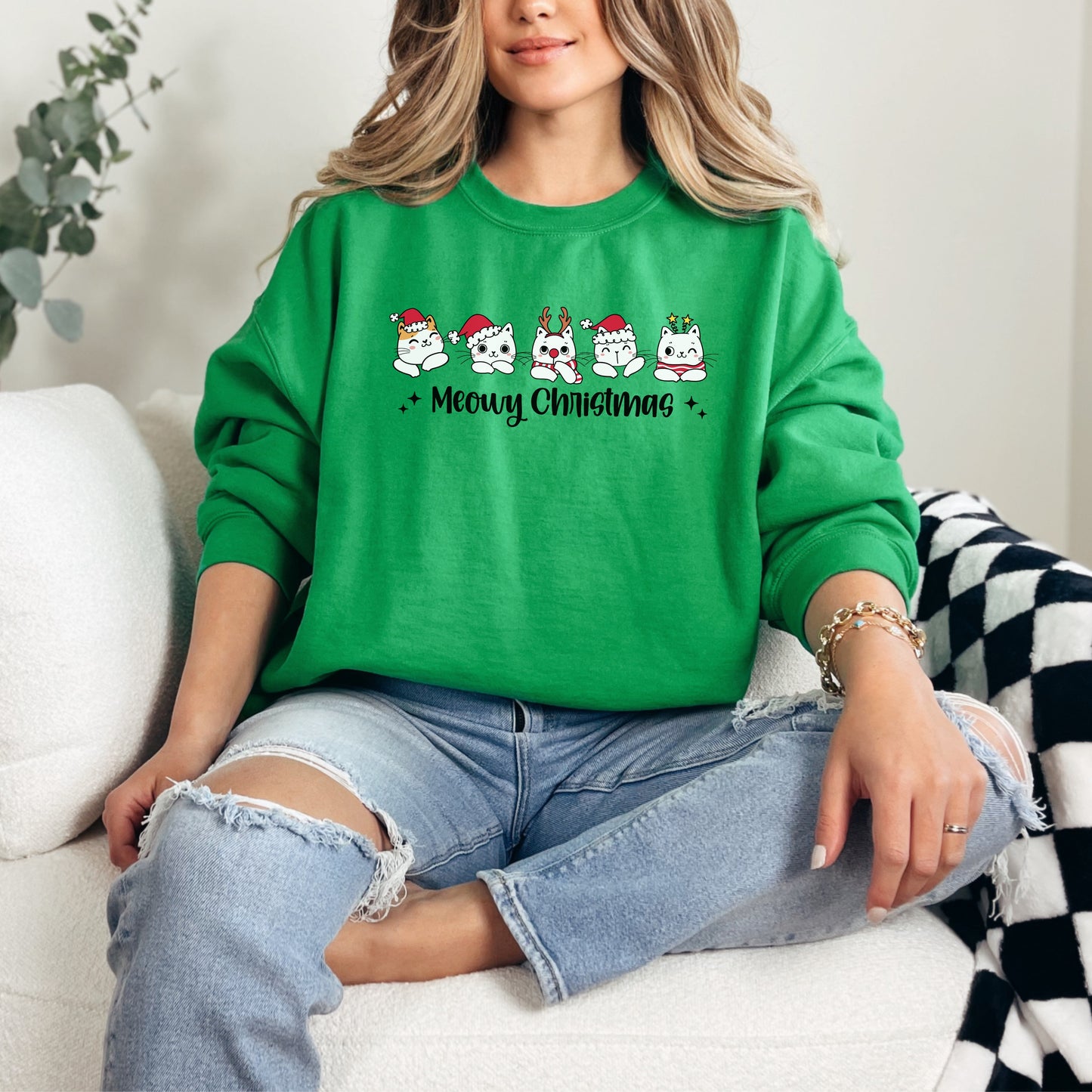 Meowy Christmas Cats Sweatshirt