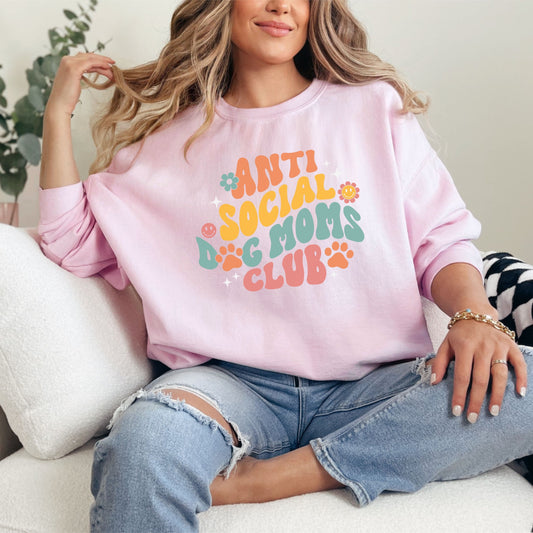 Anti Social Dog Moms Club Sweatshirt