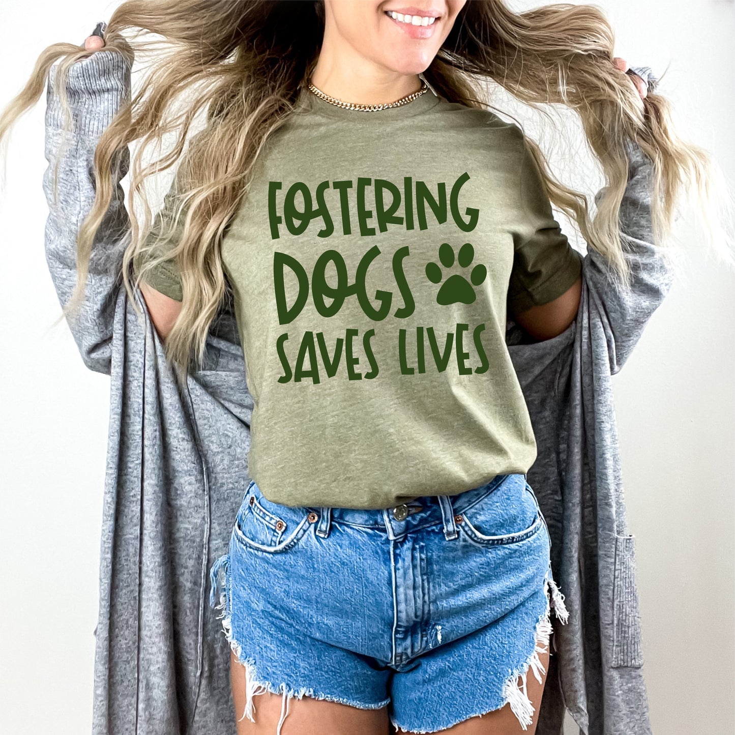 Fostering Dogs Saves Lives Tee