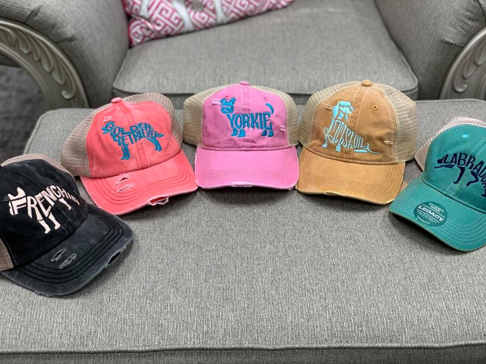 Embroidered Hat Grenchie Golden Retriever Yorkie Dachshund Labrador 