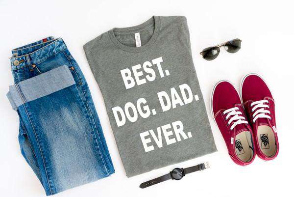 "BEST DOG DAD EVER" Dog Lover T-Shirt