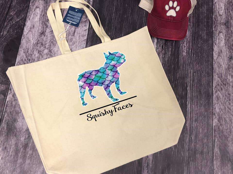 Beach Bag With French Bulldog On It