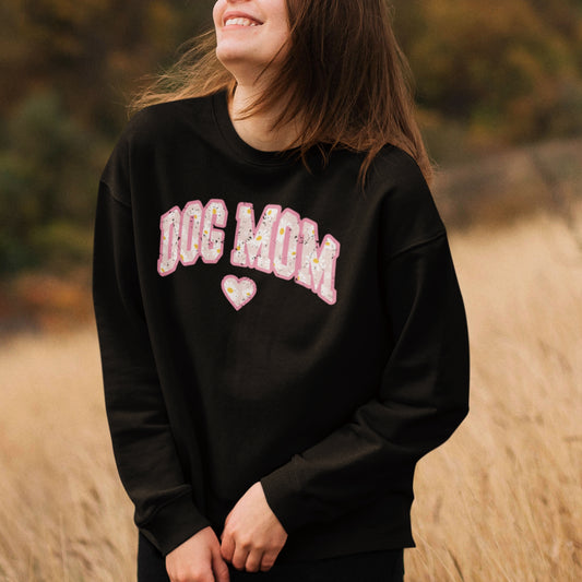 Dog Mom Heart Floral Sweatshirt
