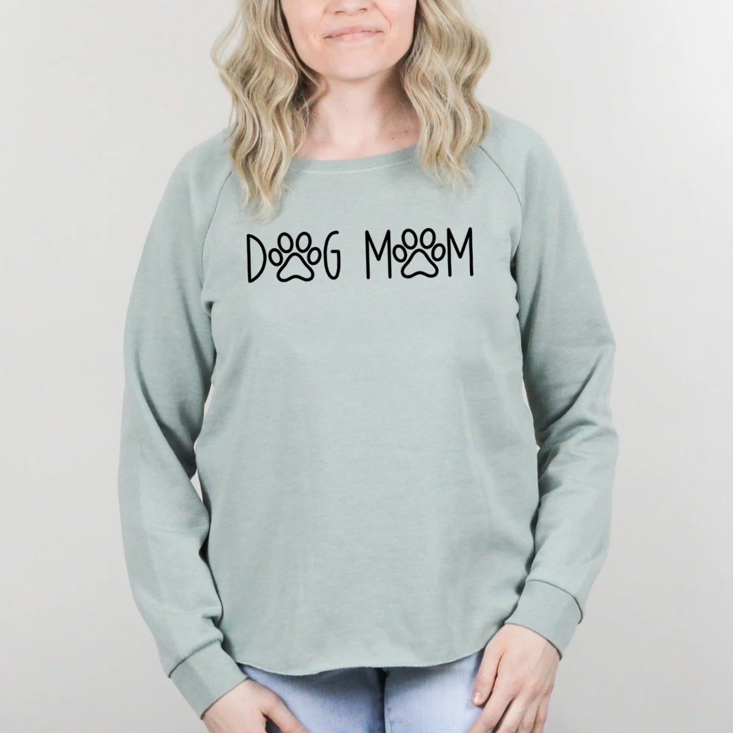 Dog Mom Paw Outline Sweatshirt