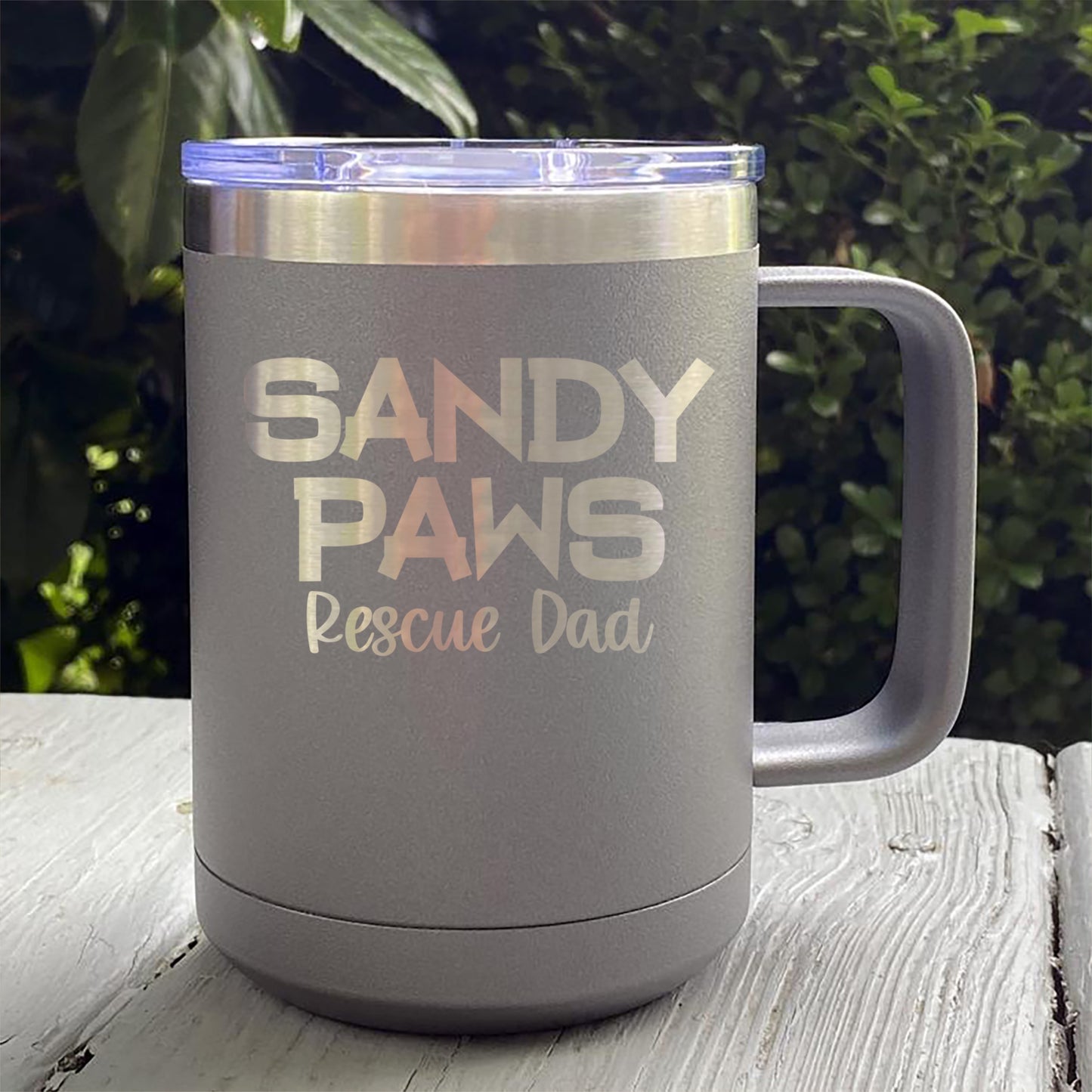 Sandy Paws Rescue Dad Mug Tumbler