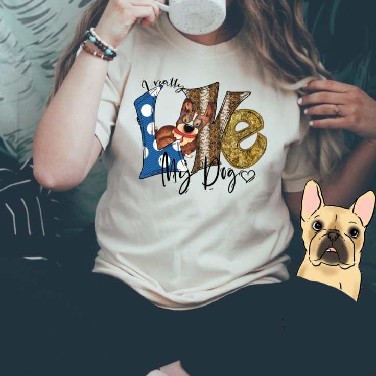 I Love My Dog Shirt | Funny Dog Lover Shirt