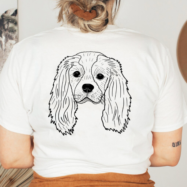 Dog Mom Custom Face Shirt