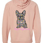 Just a Bit of Frenchie Bling French Bulldog Zip-up Fleece
