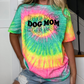 Dog Mom Mystery Tie Dye Short Sleeves