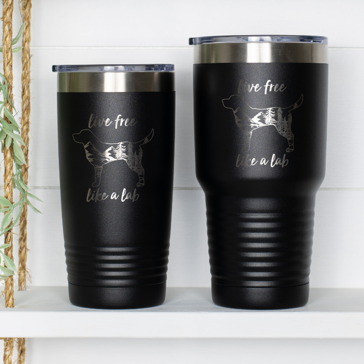 You Too Can Live Free Like A Lab With This Beautiful Insulated Tumbler