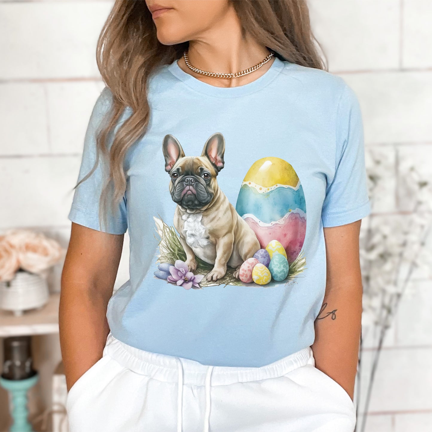 Frenchie Easter Tee