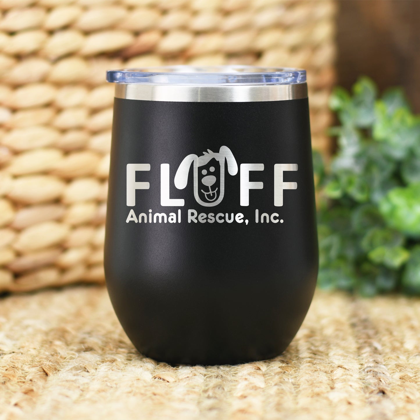 Fluff Animal Rescue Wine Tumbler