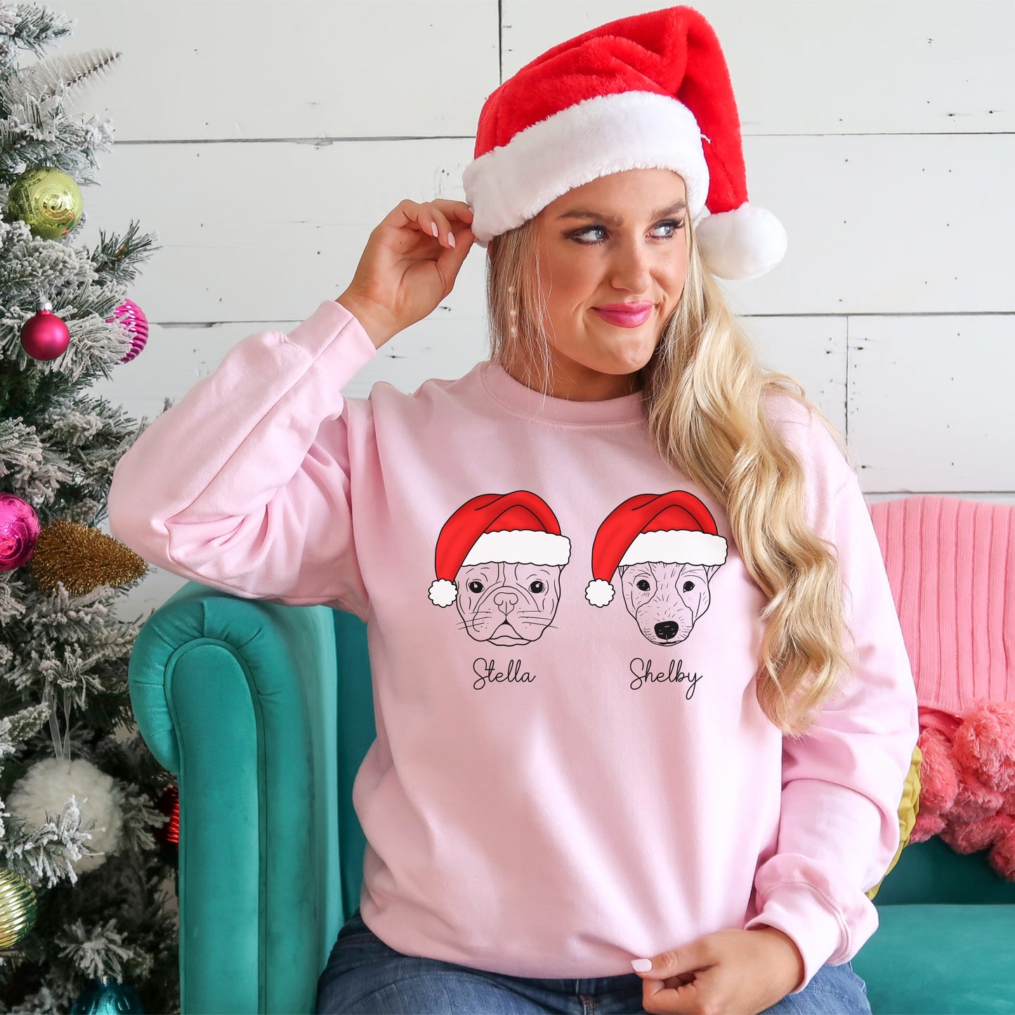 Custom Christmas Pets Sweatshirt