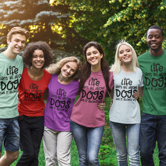 Mystery Color All about Dogs Tee